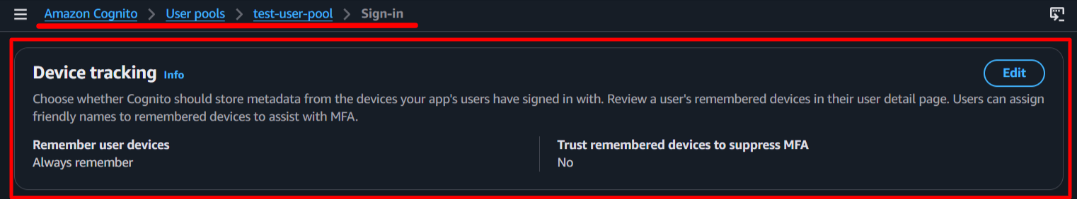 cognito device flow