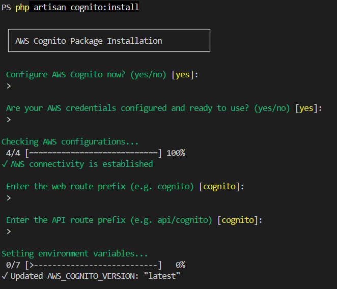 Cognito Installation Prompt